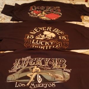3 - 3XL Lucky 13 Apparel Mens T-Shirts